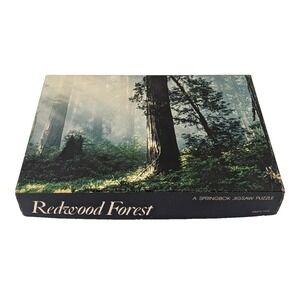 Vintage 1973 Springbok Redwood Forest 350 Piece Jigsaw Puzzle Complete PZL7513